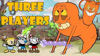 Cuphead - Three Players CO-OP Gameplay VS All Bosses With Extreme Rapid Fire Rate Fan Made Included