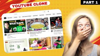 YouTube Clone Project ๐ฅ Part 1 | Beginner Web Development Guide | HTML, CSS & JavaScript ๐