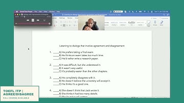 TOEFL iTP | Listening | Course Sneak Peek | Dialogs with Agreement & Disagreement