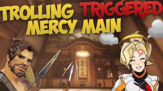 TROLLING TOXIC TRIGGERED MERCY MAIN (Overwatch Funny Trash Talking Teammate)