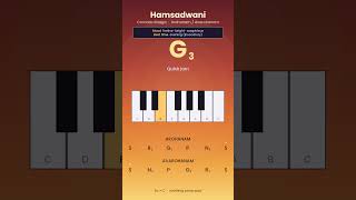 Hamsadwani on Piano 🎹 | Carnatic Raaga