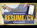 quick cv design in google drawings timelapse