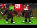 JJ and Mikey Morph into WEREWOLF - Maizen Minecraft Animation