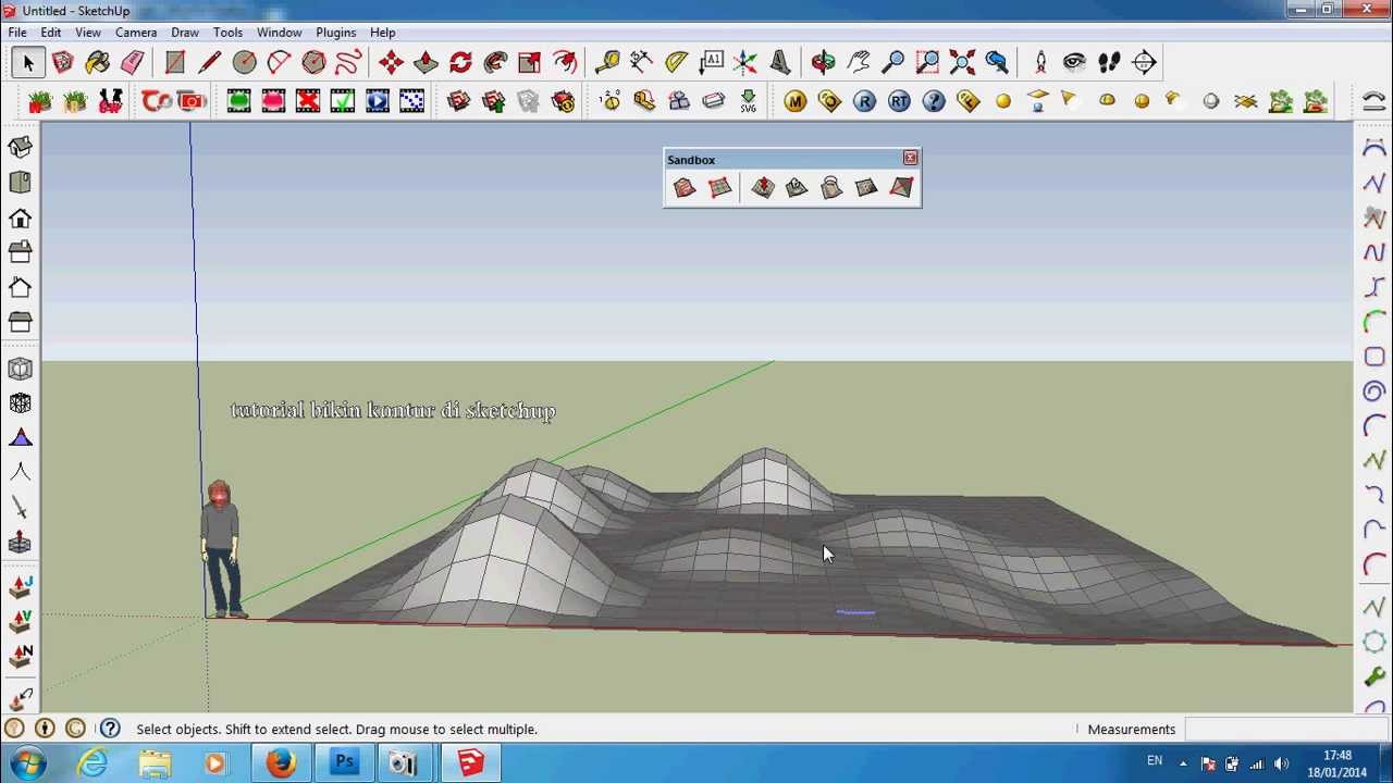 Tutorial Bikin Kontur Tanah Di Sketchup YouTube