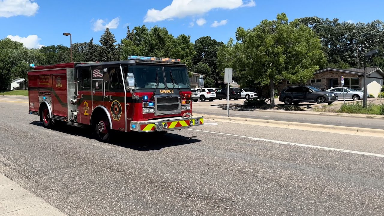 Saint Louis Park FD Engine 2 Responding 7/3/24 - YouTube