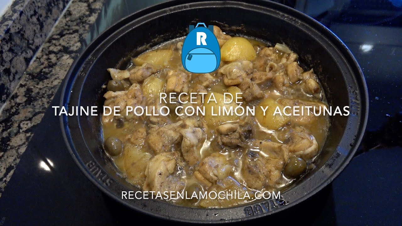 Receta de Tajine de pollo con limón y aceitunas
