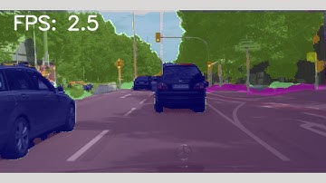 FWDNXT Inference Engine autonomous driving segmentation demonstration
