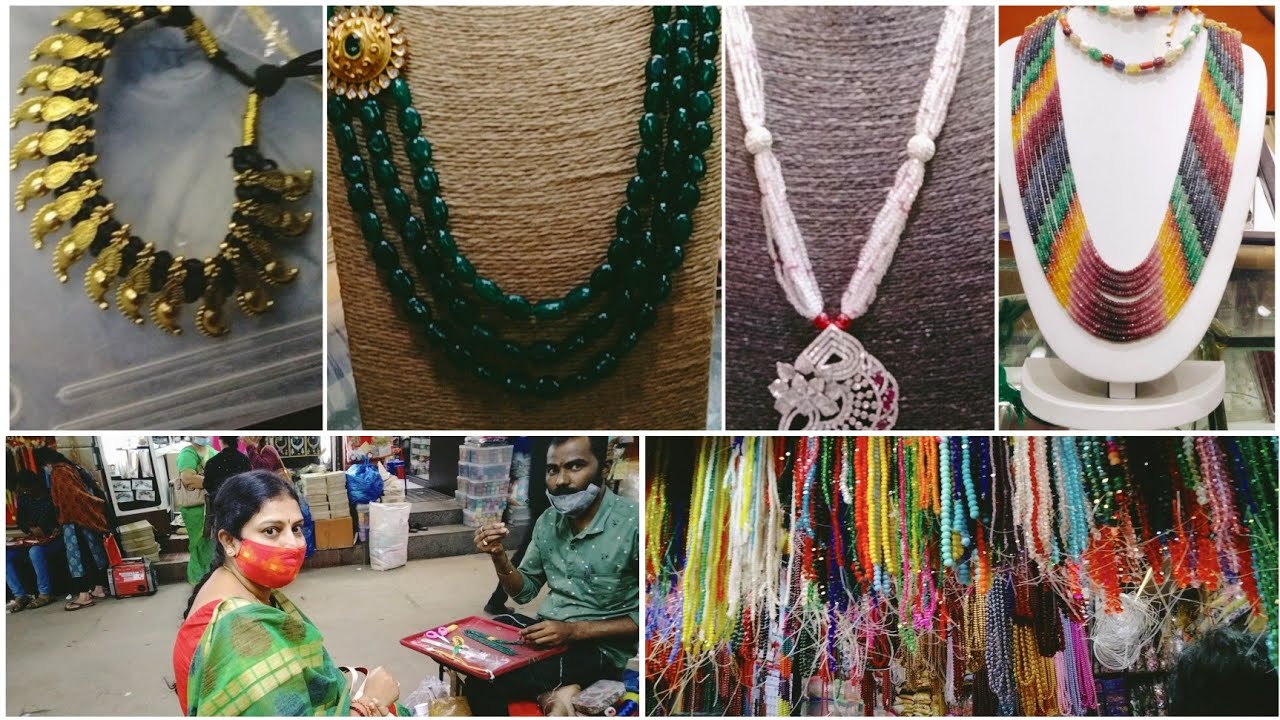 BeadsNecklace Shopping ಬೀಡ್ಸ್ ತಗೊಳ್ಳಕ್ಕೆ ಎಲ್ಲಿಗೆ ಬಂದಿದ್ದೆ 📿50,000₹ ಬೀಡ್ಸ್ ಹಾರ ನಾನು1,500₹ಗೆ ಮಾಡಿಸಿದೆ
