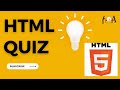 Most Imp MCQs on HTML With Detailed Solutions | HTML5 Quiz | Web Technology MCQs