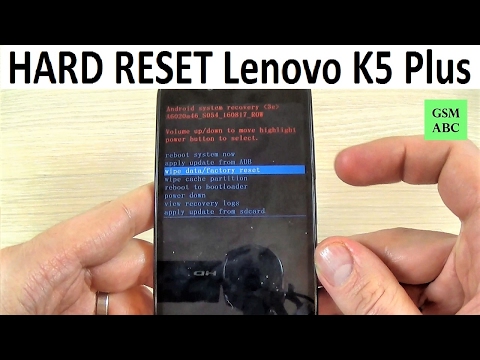 HARD RESET Lenovo K5 Plus How To Tips And Tricks 
