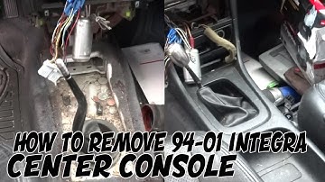 HOW TO REMOVE 94 - 01 INTEGRA CENTER CONSOLE