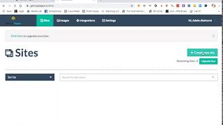 Genius Pages Create Site