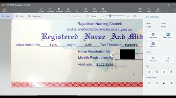 Document|| Certificate Editing in Paint 3D|| Photoshop जैसी Editing करें MS Paint में|| #paint