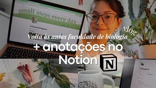 Volta às aulas e anotações no Notion - vlog || Giulia Della