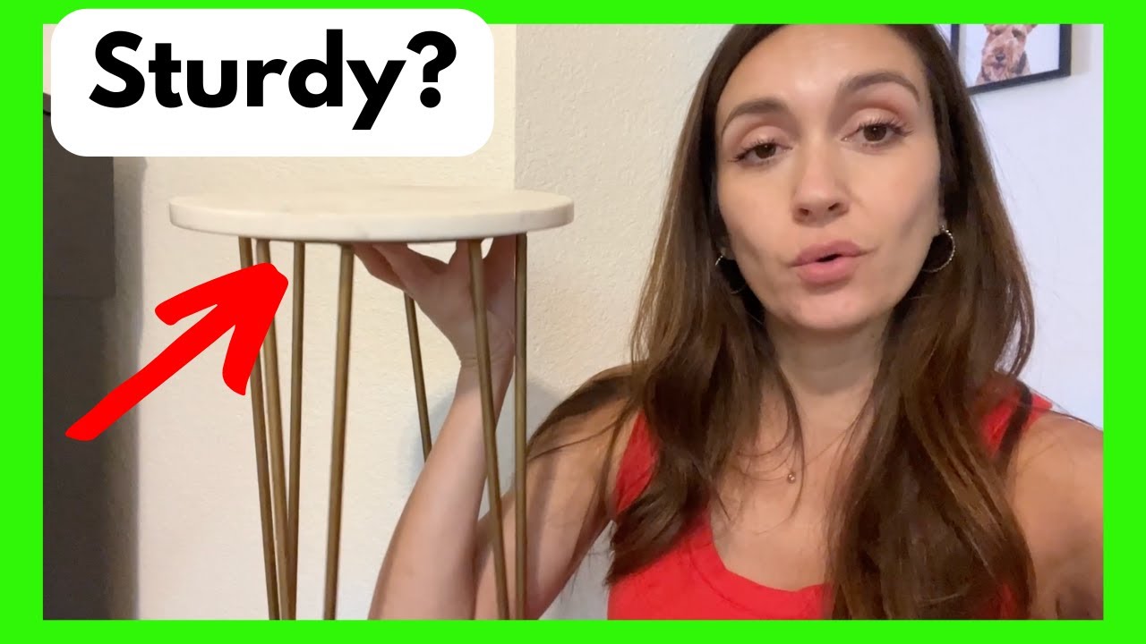 CASADECOR Marble Garden Table with Metal Hairpin Legs Review