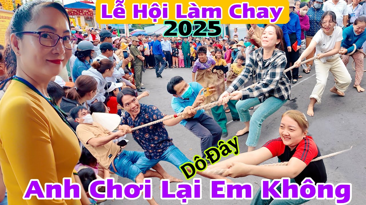 Lễ hội làm Chay Tầm Vu Long An 2025 pha kéo co đi vào lòng đất cười đau bụng luôn