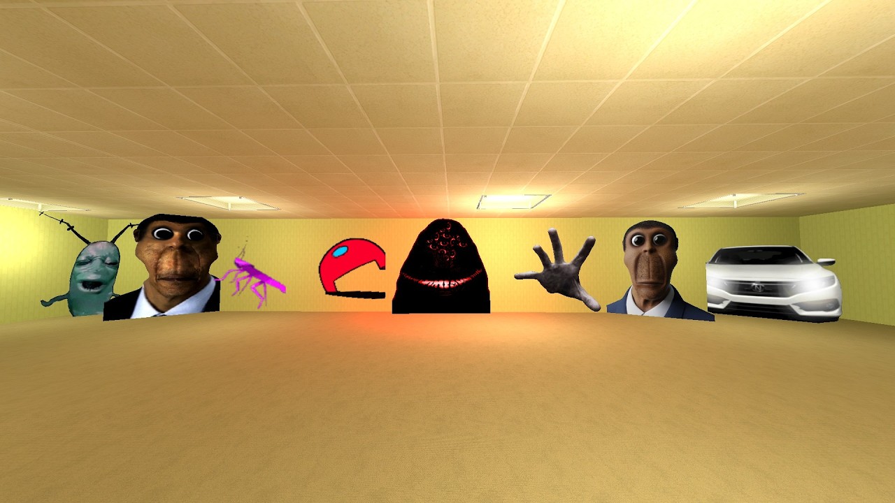 unlimited nextbots in backrooms in garrys mod #Gmod_#Nextbots_#Criminal_Gmod