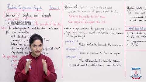 Class 6 - English - Unit 5 - Lecture 2 Autobiography - Allied Schools