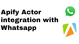 How To Apify Actor Events On Whatsapp.
