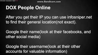 Understanding DOX - The Basics of DOX (information gathering/leaking)