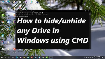 How to hide/unhide any Drive in Windows using CMD