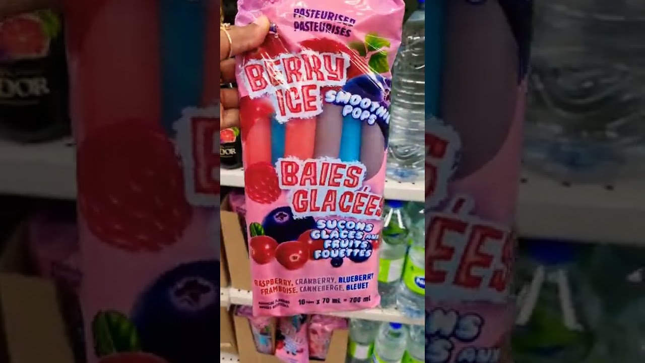 BERRY ICE SMOOTHIE POPS FREEZIES 