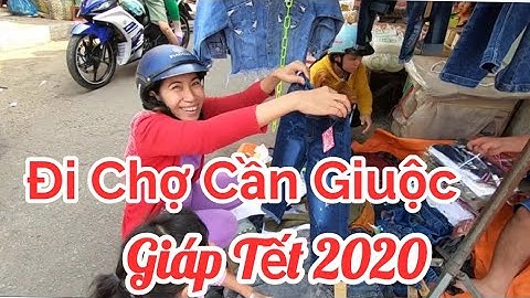 Chợ Cần Giuộc có nhiều mẫu quần áo đẹp