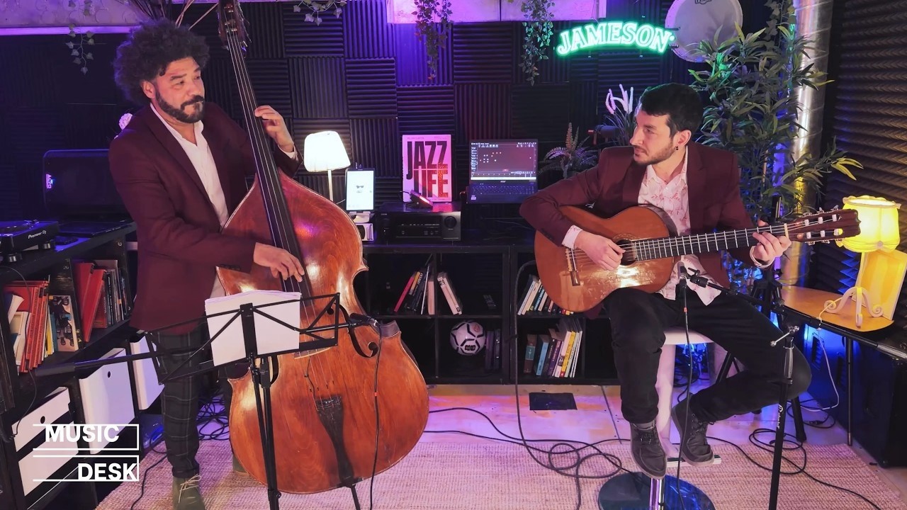 Marcel Vallès & Antony Da Cruz – Brazilian Jazz Live Session | World Music Jazz Guitar @ MUSIC DESK