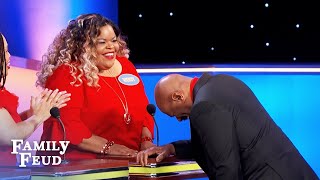 Wendy’s voice CRACKS UP Steve Harvey on the Feud!!