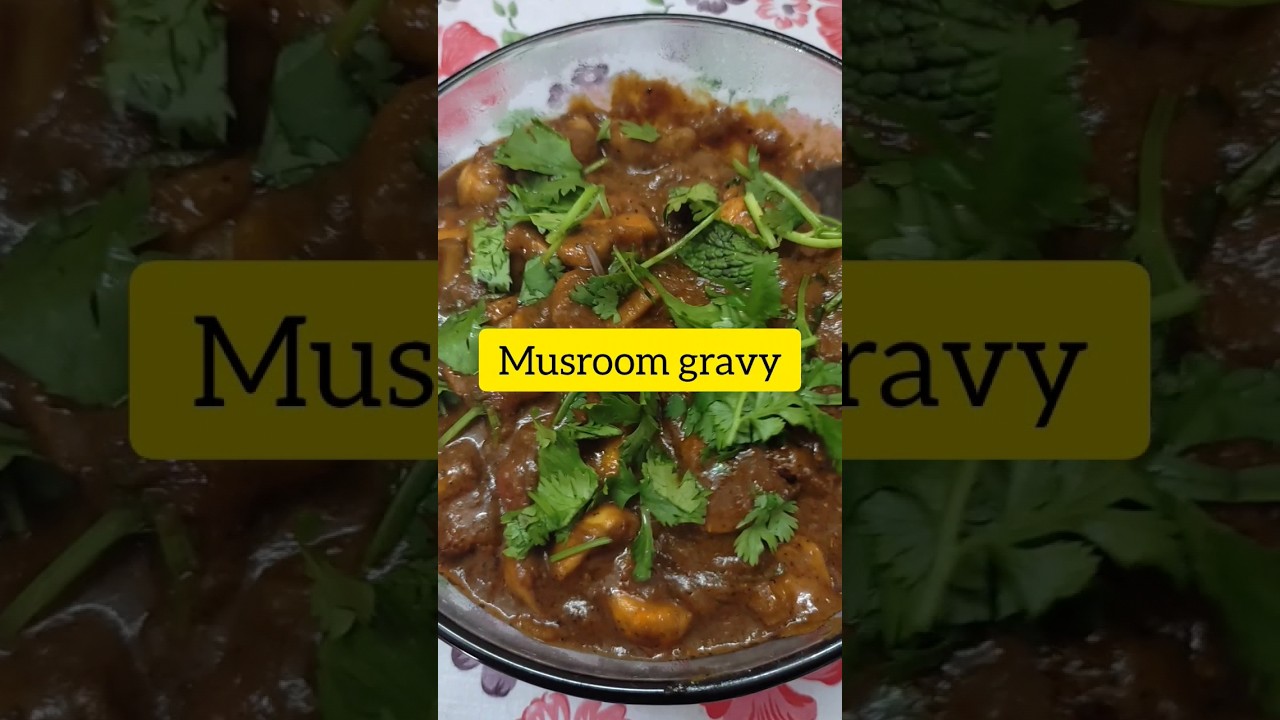Mutton யை மிஞ்சும்  mushroom gravy😃 sema tastee and spicy gravy😋😋