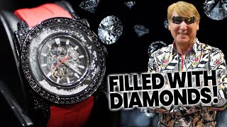 THIS WATCH IS FILLED WITH FLOATING DIAMONDS!!