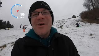 We went sledding