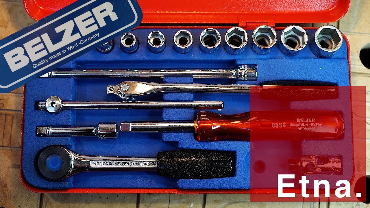 Vintage Belzer socket wrench set - review | Etna. - YouTube