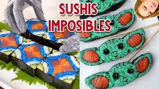 SUSHI ARTÍSTICO NIVEL IMPOSIBLE. EXPECTATIVA/REALIDAD