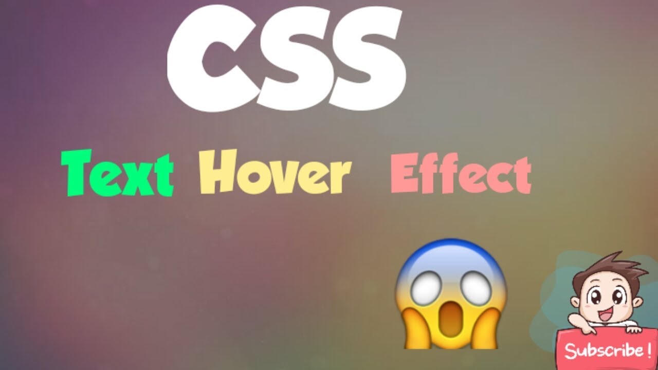 Text hover effect in CSS || CSS tutorial by Stay Focused - YouTube