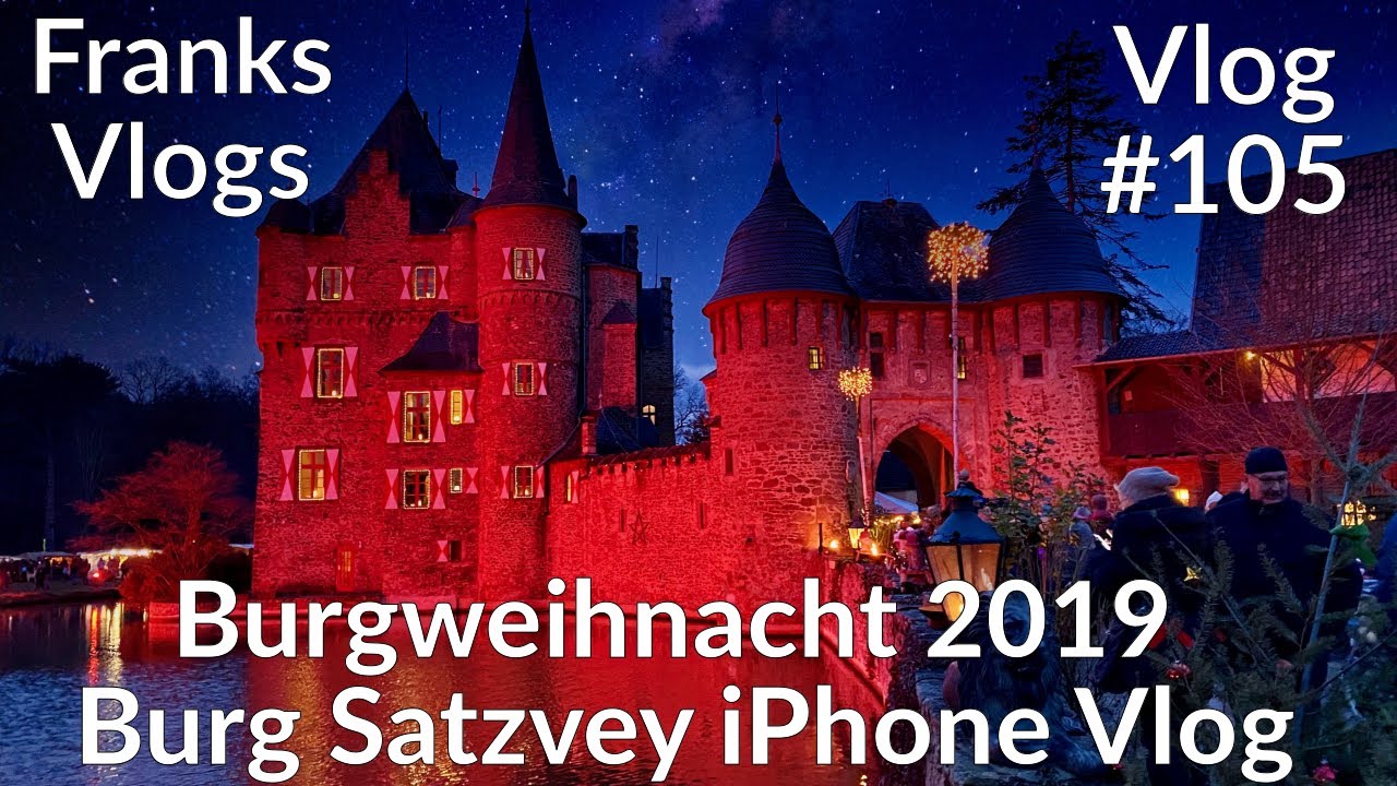 Burgweihnacht 2019 Burg Satzvey Weihnachtsmarkt  iPhone 11 Pro Vlog bearbeitet Luma Fusion Ipad