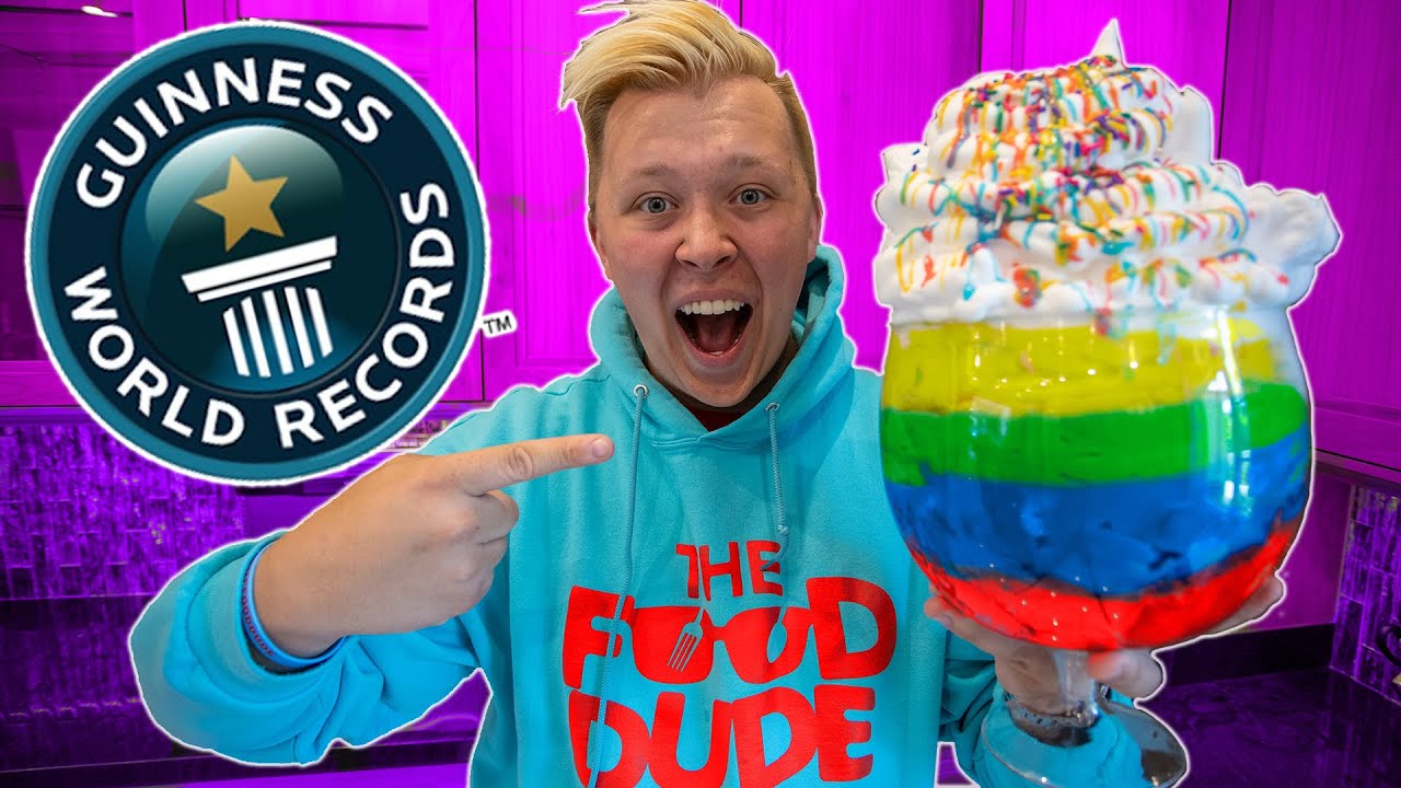 I MADE THE WORLDS BIGGEST ICE CREAM SUNDAY!!! YouTube
