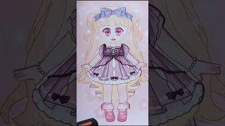 PURPLE DRESS 💜 | DIY paper dolls #shorts #ytshorts #paperdoll #barbie #viral