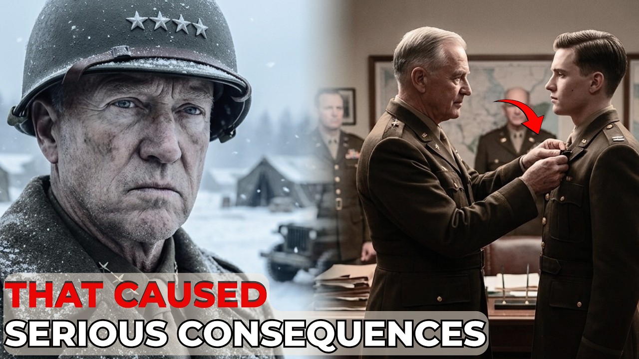 He promoted relatives who had never fought in a war — Patton's reaction when he found out…
