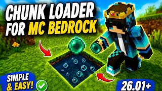 Chunk Loder In MINECRAFT Pocket/Bedrock Edition! 
