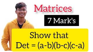laq video 8 || determenent problems || find the det of =(a-b)(b-c)(c-a)