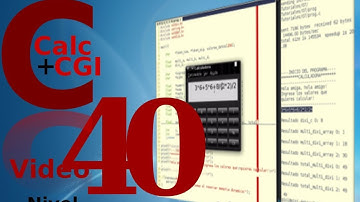 40  Programacion C + CGI Linux Nivel Pre-Intermedio Tutorial Calculadora