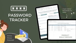 Account & Password Manager in Google Sheets : Track Multiple Accounts for Unlimited Clients!
