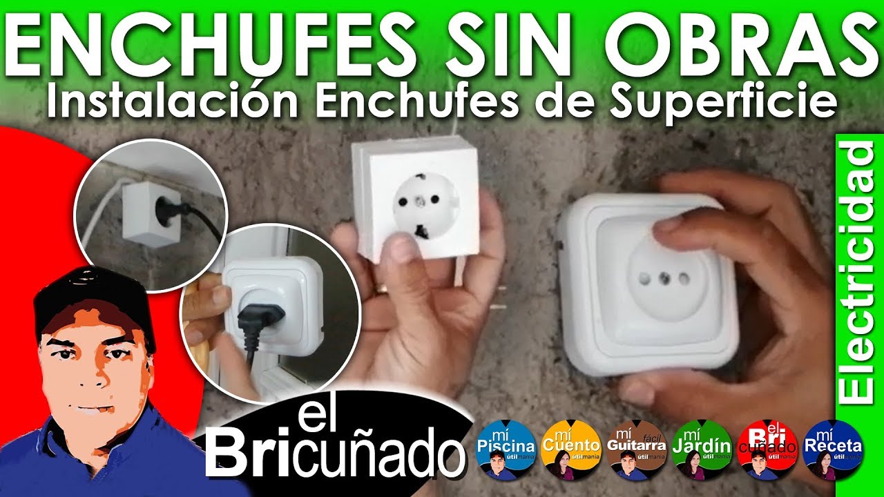 Como Instalar Enchufes de Luz SIN OBRAS de Superficie - YouTube