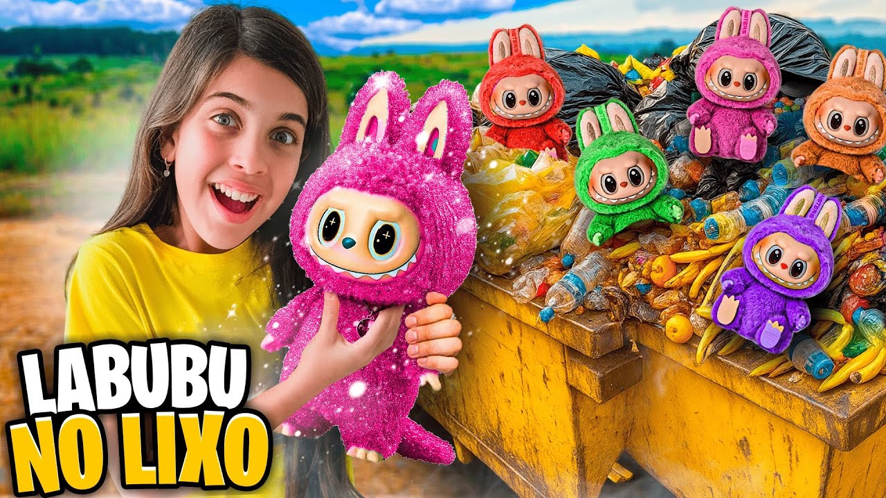 ENCONTREI UM LABUBU RARO NO LIXO *OLHA O QUE FIZEMOS NO FINAL 😅🙈