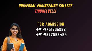 UNIVERSAL ENGINEERING COLLEGE TIRUNELVELI CONTACT NUMBER 9751306222
