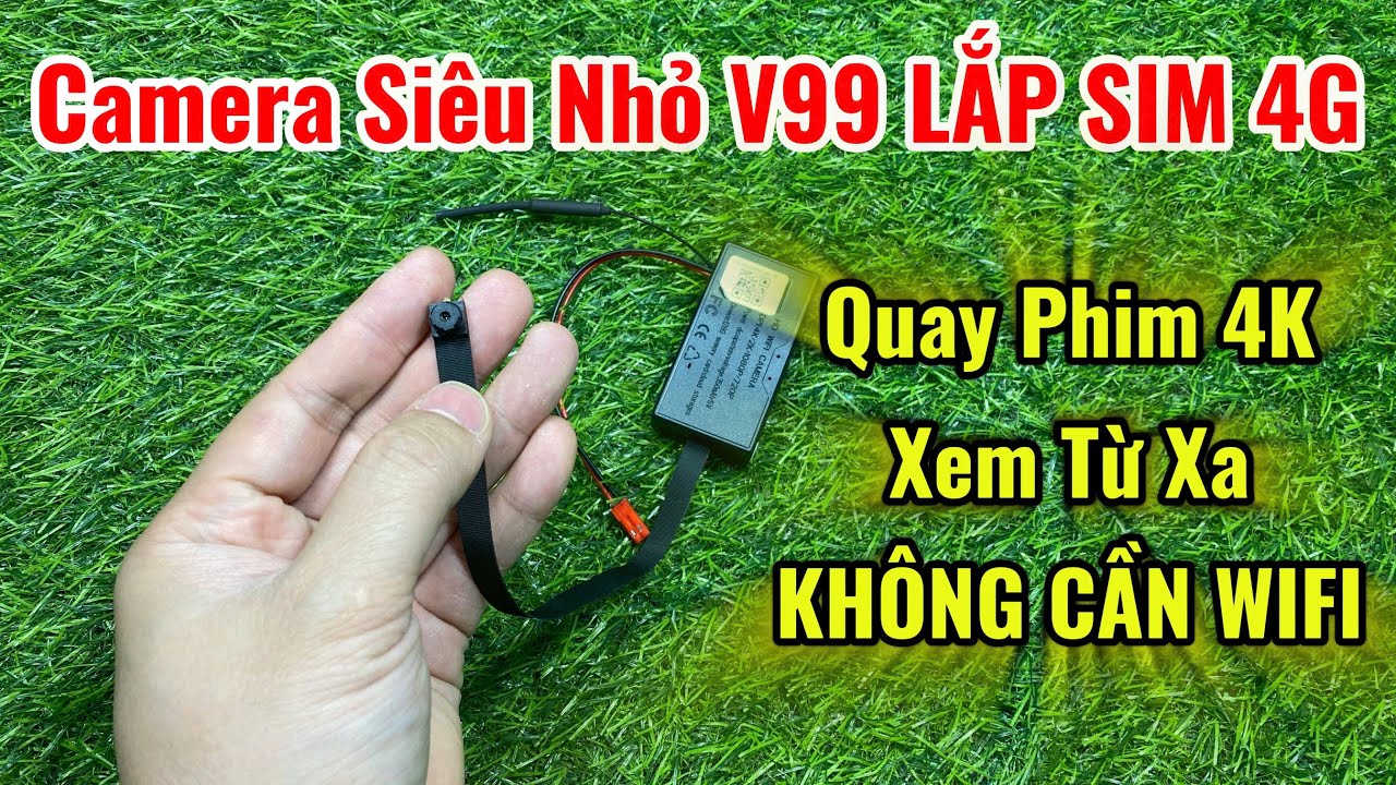 Camera Siêu Nhỏ V99sx GẮN SIM 4G - Camera Cúc Áo GẮN SIM 4G Xem Từ Xa Mọi Chỗ Mọi Nơi Đều Được