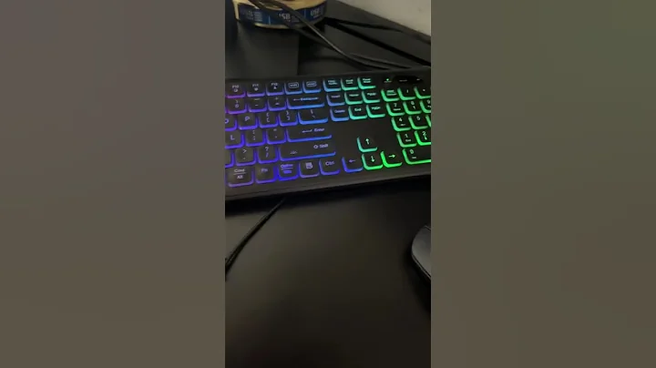 🌈 Trueque RGB Backlit Keyboard & Mouse 💻 Rechargeable Wireless Combo #shorts #rgbsetup #keyboard