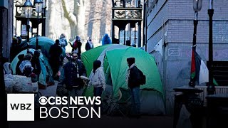 Pro-Palestinian students camping in Boston plan to stay as long as necessary