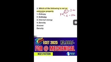 Mechanical MCQs for ECET 2025 🚀 | Q-131 Strategy to Achieve Top Rank!,#ecet2025